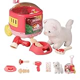 Apaeofl子供用犬のおもちゃ、吠える犬のおもちゃ | 多機能子犬ぬいぐるみ電子インタラクティブペット犬 | 面白いぬいぐるみ ぬいぐるみ 子供用ぬいぐるみ (猫)