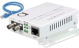 マルチモードSTギガビットファイバーメディアコンバーター - 内蔵STファイバーモジュール 550m (0.34マイル) 850nm - UTP Cat5e 10/100/1000 RJ-45 自動検知ギガビットまたはファストイーサネット - ジャンボフレーム - LLFサポート