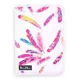 ようこそ赤ちゃんHappy母子手帳ケース（ファスナータイプ） オーロラピンクフェザー 日本製　B2804100