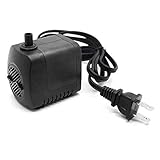 80 GPH（300L / H、4W）水中ウォーターポンプ、超静かな池、水槽、魚タンクの噴水、強力なウォーターポンプ5.9フィート（1.8m）電源コード