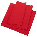 BENECREAT 63x22cm リブニット 袖口用リブ生地 厚さ2.5mm コットンリブ生地 ウエストバンド ネックバンド リブ ジャージー トリム素材 裁縫用 DIY 手芸 明るい赤