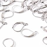 【サージカルステンレス 316 】 フレンチフック ピアス シルバー タイプA 10個 ハンドメイド 金属アレルギー対策 アクセサリーパーツ 問屋 専門店