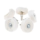 B Blesiya 研磨バフ　5個入　モップホイール　ポリッシャー　電動ドリル用　 - 50mm