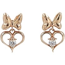 Amazon | [ディズニー] Disney ミニー シルバー ピアス ピンクゴールド  
