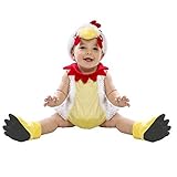 Boo Babies Halloween Costume Chicken Nugget Sz 0-9 Months 4 Pieces White Red [並行輸入品]