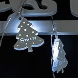 ドラゴンHonorクリスマスツリーライト装飾的10led文字列ライト屋外クリスマスパーティーガーデン装飾文字列ライト屋外の装飾 ホワイト
