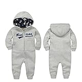 GudeHome ベビーロンパース 男の子 カバーオール フード付き キッズコスチューム 長袖 肌着 コットン
