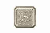 建築メールボックス3650sn-sアルミサテンニッケルモノグラム – Letter " S "