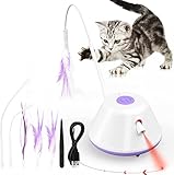 猫 おもちゃ 電動 猫じゃらし ねこじゃらし USB充電式 自動ねこ おもちゃ 一人遊び 留守番猫おもちゃ 寂しさ解消