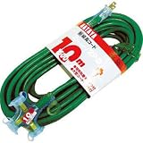 ハタヤ　２Ｐ延長コード　１０ｍ　レモンイエロー SX-103-Y