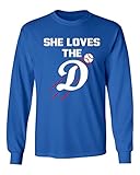 La Los Angeles She Loves The Dメンズ長袖Tシャツ