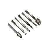 ROSENICE マンドレル HSS ルーター カッター セット 3.1mm 6個入