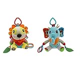 B Blesiya 2個セット　ガラガラ　おもちゃ　ベビーベッド　カー　吊り人形　ぬいぐるみのおもちゃ