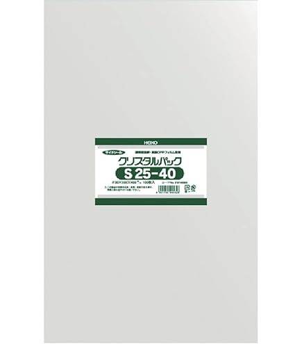 クリスタルパック Amazon | ヘイコー 透明 OPP袋 クリスタルパック 20×30cm 100枚 S20-30