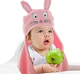 TIHANS 子供用 バスタオル おくるみ 新生児 ふわふわバスローブ 耳付き 動物 フード付き タオル 防寒 キッズマント 冬 出産祝い 70X100cm
