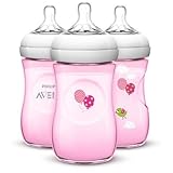 Philips Avent Natural Bottle, Pink - 9oz (3pk) by Philips AVENT