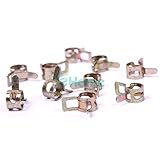 7 ミリメートル 20 ピース春バンド型耐久性燃料ホース クリップ シリコーン パイプクランプ #60424