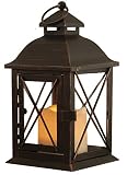 Smart Design Aversa Metal Lantern with LED Candle [並行輸入品]