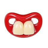 SHINA 歯の型のニプル 乳首　赤ちゃん　おしゃぶり　クレイジー　ノベルティ　実用的　いたずら　ジョークマタニティ　ファッション (A2)