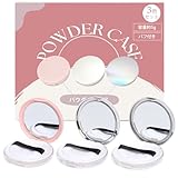 [wanoa] パウダーケース パフ付き 3色セット パウダー容器 携帯用 詰め替え容器 5g パウダー ケース