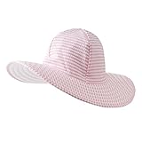 ラッフルバッツ ベビー 帽子 子供用 シアサッカー スイム ハット Seersucker Swim Hat UPF50+ チェック （サイズ：3T-6T、カラー：Pink） RUFFLE BUTTS 
