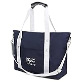 [PasoLigero] トートバッグ マザーズバッグ キャリーバッグ ショルダーバッグ ジムバッグ メンズ レディース 大容量 2層式 弁当・靴収納 A4サイズ ポーチ付き 2WAY 人気 多機能 