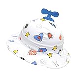 【ノーブランド 品】赤ちゃん　子供　飛行機　プレーンパタン　日よけ　帽子　ハット　キャップ　全３色 - ブルー