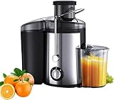 ジュース抽出機 遠心ジューサーマシン 果物と野菜全体の1.5Lジューサー 広口ステンレススチールジュースメイク スロージューサー ジューサー ミキサー 高い搾汁率 コールドプレスジューサー 果物と野菜用の簡単にきれいな高収量ジューサーマシン