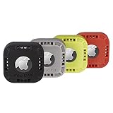 【Pelican】AirTag 用 プロテクター 耐衝撃 ケース 貼り付けタイプ ステッカーマウント [4色セット] ブラック/グレー/イエロー/レッド PP046386