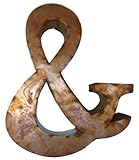 High Quality Ampersand Sign for Decor, 14-Inch, Brown