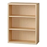 小島工芸 日本製 組立不要 健康仕様のFフォースター 耐荷重に優れた中がしっかりつまった丈夫な棚板 高さ74cm オープンラック ラック55NK チェリーナチュラル [幅55cm 奥行25cm] 1270600