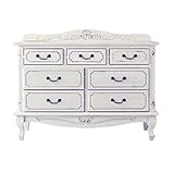 クラシック家具 チェスト 幅110cm／ミルキーホワイト 【AC033685】