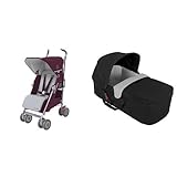 【セット買い】 Maclaren Strollers Techno XLR プラム/シルバー + キャリーコット