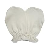 オーガニックコットンスムースニット　ミトン【日本製】 (キナリ)