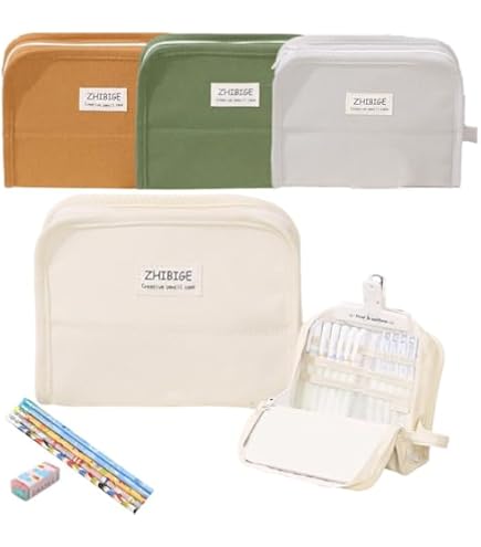 Amazon | TARATI ペンケース 筆箱 大容量 多機能 ペンポーチ立つタイプ  