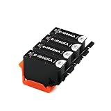 J-ECO製 IB06KA ブラック 染料 お得な4本セット ISO14001、ISO9001、CE、SGS認証工場 エプソン用 互換インクカートリッジ 残量表示 (IB06 IB06A IB06KA IB06CA IB06MA IB06YA)