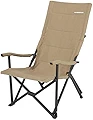[ビジョンピークス] アウトドアチェア キャンバスリラックスチェア VP1645002 コヨーテ 約56×78×高さ86cm 座面高/約35cm ハイバック 焚火チェア 収納袋付き