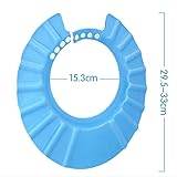 GZ HOUSE　子供　ベビー 　シャンプーハット　バス　幼児用品　ピンク＆ブルー＆イエロー　調節可能 　 (ブルー)