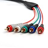 BlueRigger RCA コンポーネントビデオ・オーディオケーブル（6フィート）
