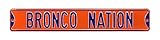 NCAAブロンコNation – Boise Stateストリートsignstreetサイン、チームカラー、36 " x 6 "