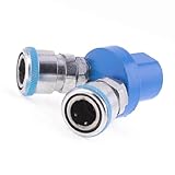 uxcell エアコンプレッサーコネクター　空気圧縮機用　12mmメスねじ　2分岐　アダプタ