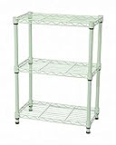 エイ・アイ・エス(AIS) スチールラック支柱径19mm 3段 幅45奥行25高さ60.4cm ホワイト SRS-4525WH