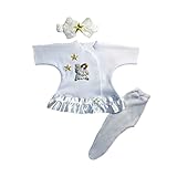 ジャッキー・の赤ちゃんの女の子Joyful Angelベビードレス カラー: ホワイト