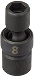 SK Hand Tool 32358 0.25 in. Drive Swivel Impact Socket - 8 mm.