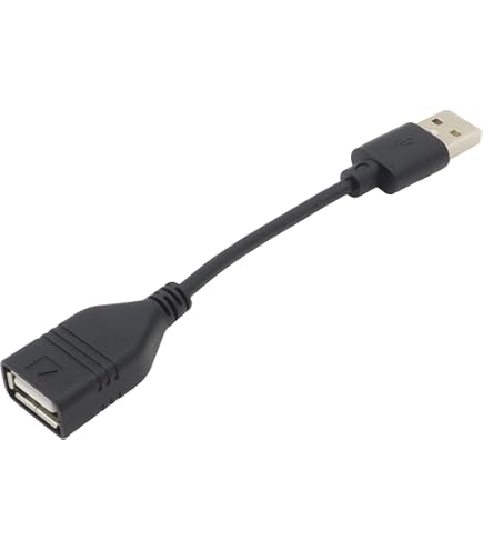 Amazon.co.jp: オーディオファン USB延長ケーブル L字 オス USB2.0