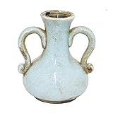 Benzara HRT-17659 Terracotta Vase, Turquoise [並行輸入品]