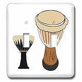 3drose LSP 98551 _ 2 African Drums。JPGダブル切り替えスイッチ