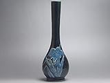 【Ｂ級品】アヤメ　黒緑鶴首花瓶(高さ２７１)