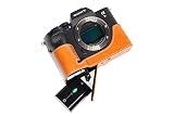 TP Original Sony A7S Mark iii A7S3 専用 オープナブルタイプ 本革 ボディケース サンディブラウン(底面開閉)