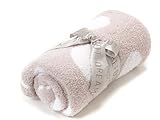 (ベアフットドリーム) BAREFOOT DREAMS ベビー ミニブランケット 531 Cozychic Dream Receiving Blanket stone/white cicles [並行